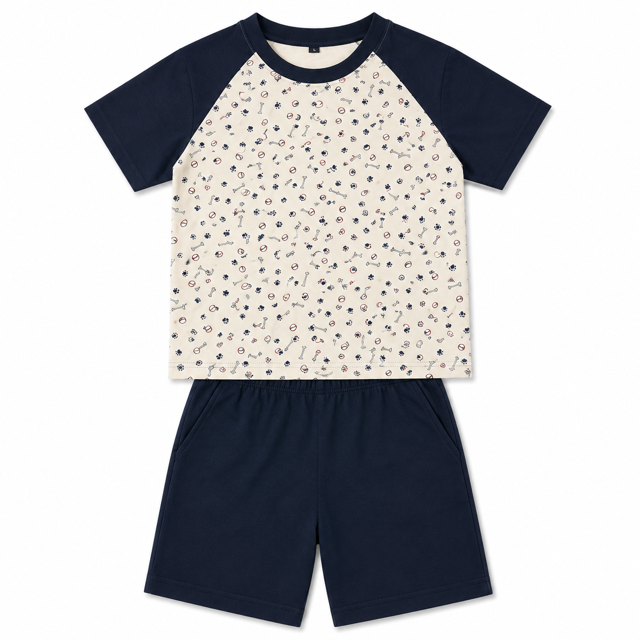 Boys Raglan Shorts Set