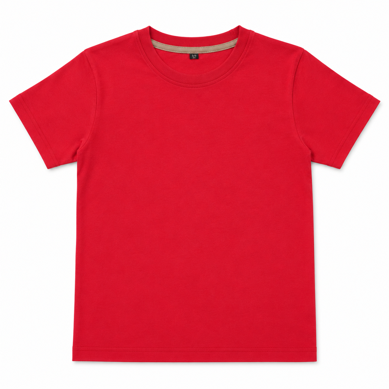 Red t-shirt on a white background