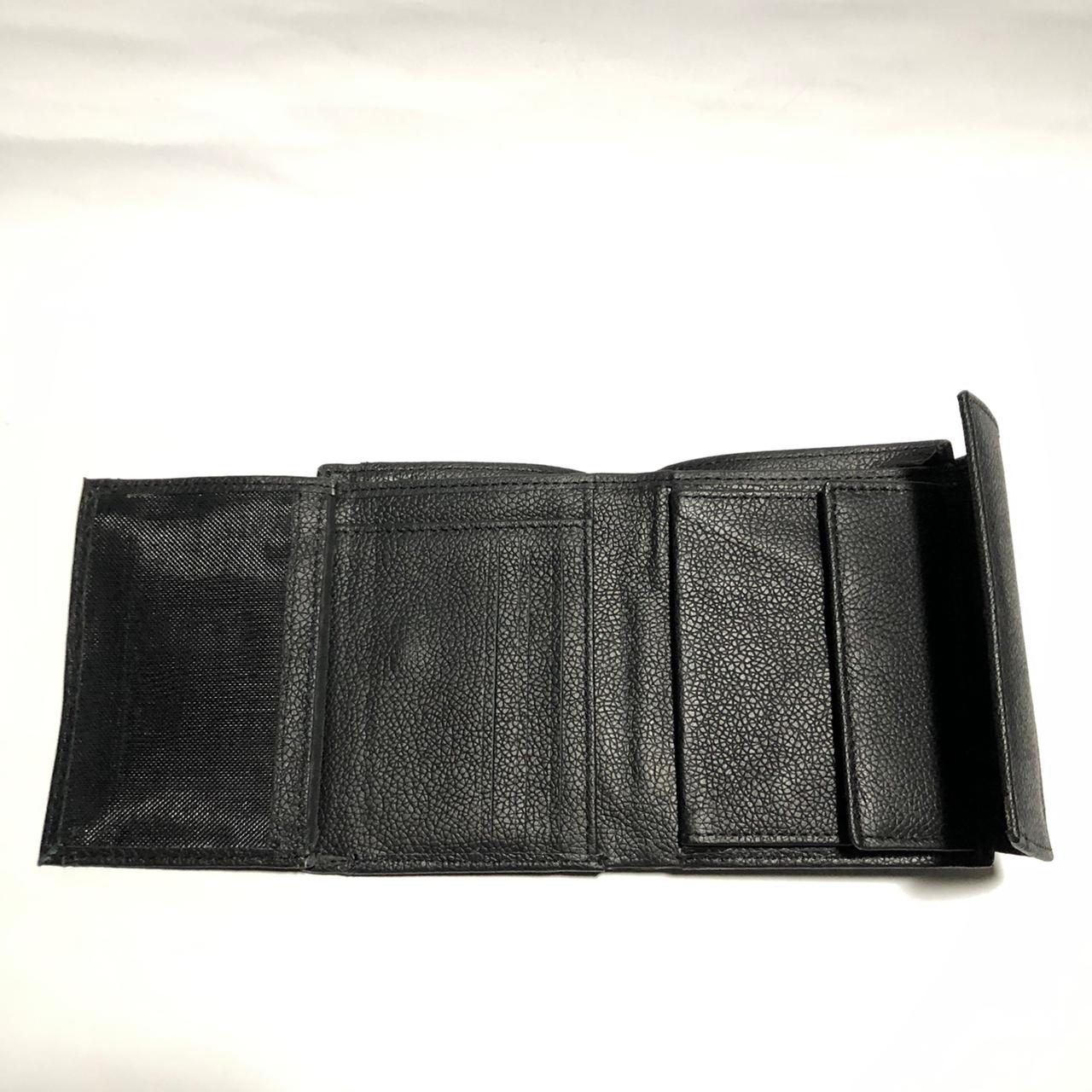 Black leather wallet