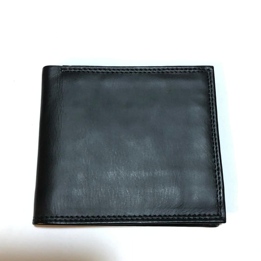 Elegant black and red bifold wallet
