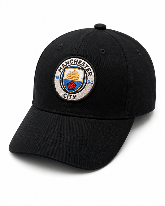 Black cap with Manchester City logo