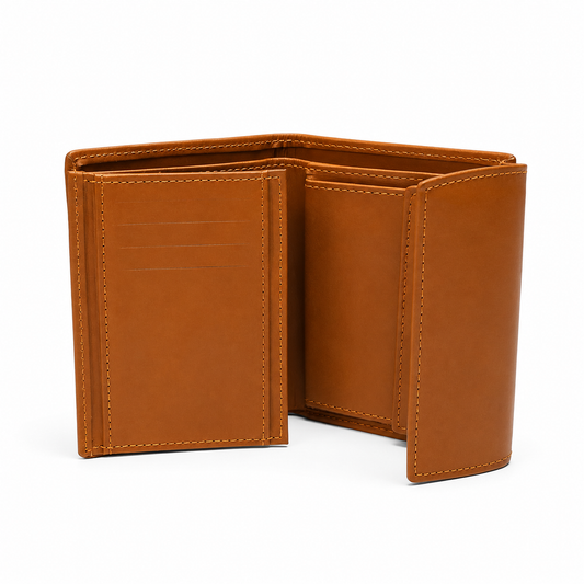 Brown leather wallet