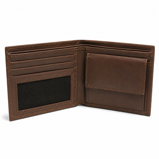 Brown leather wallet
