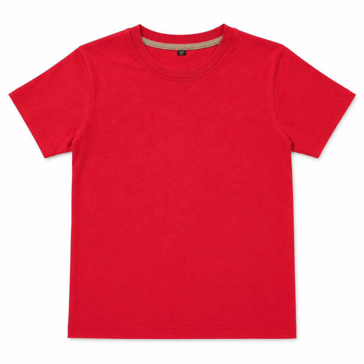 Red t-shirt on a white background