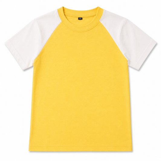 Kids Yellow Raglan T-Shirt